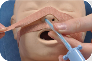 Correct taping example