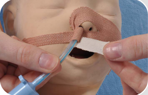 Correct taping example