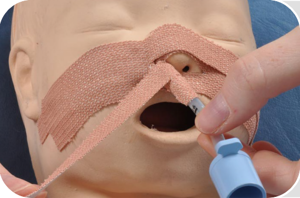 Correct taping example