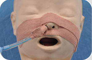 Correct taping example