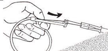 Diagram of guidewire insertion through needle or cannula