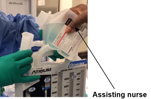 Photo showing assistant nurse task