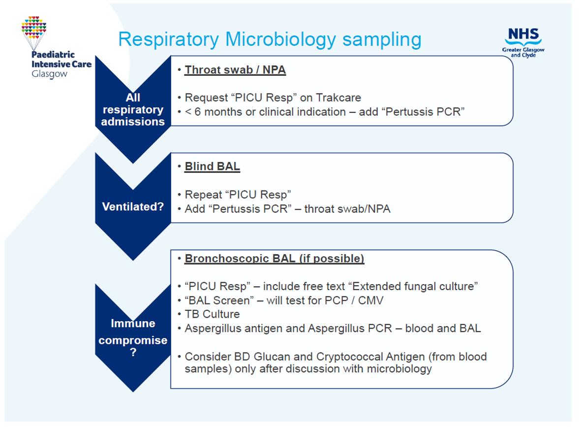 Respiratory Microbiology sampling