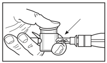 Using the thumb valve